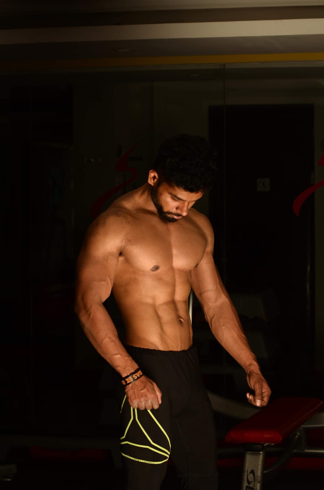 Charu Chandra at the gym